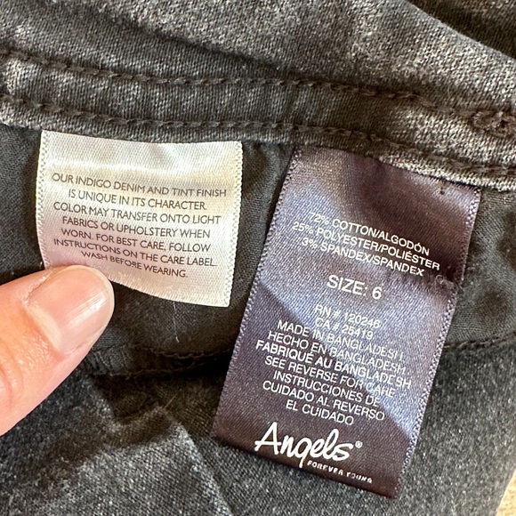 Angels Forever Young Black Skinny Jeans - Picture 8 of 9